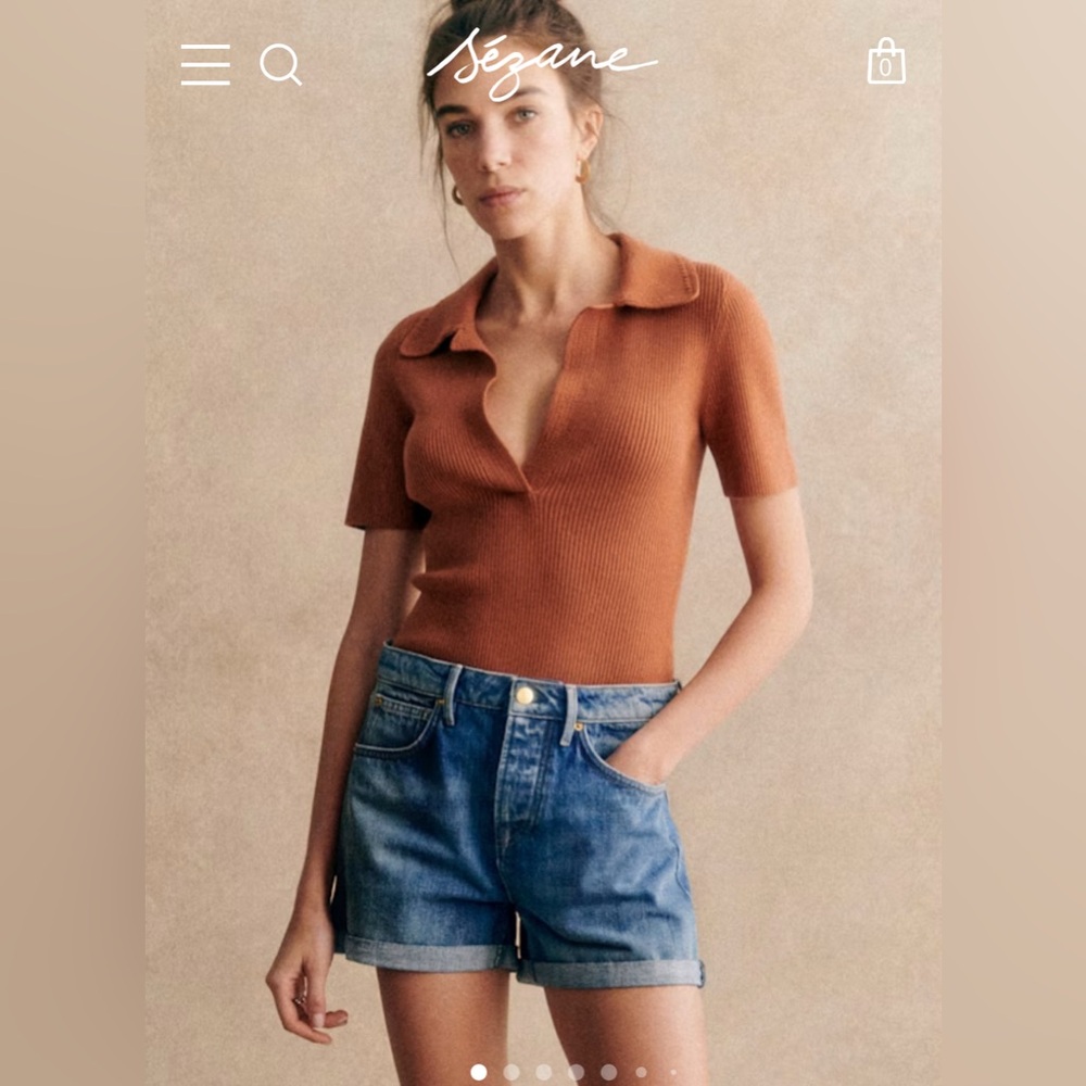Sézane Denim Niels Shorts